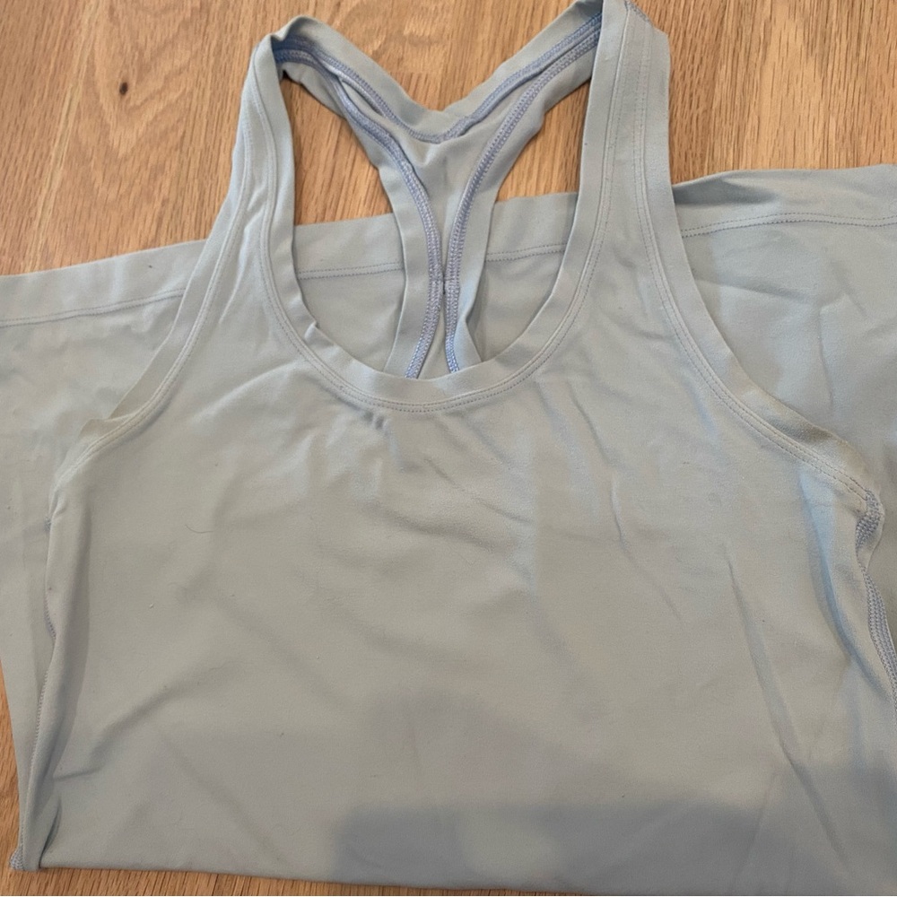 Light powder blue lululemon tank